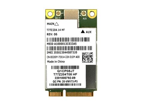 本物 Dell Wireless 5530 HSPA Mobile Broadband Mini Card Ericsson F3507G