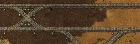 Factorio Efficient On Ramp For 2 Rail Lanes Arqade