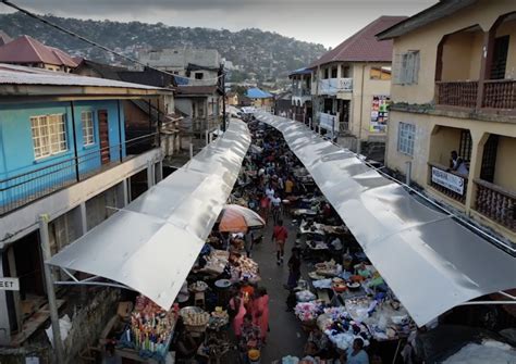 freetown market shade cover project climate resilience center