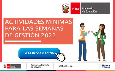 Actividades Mínimas Para Las Semanas De Gestión 2022 Guía Docente