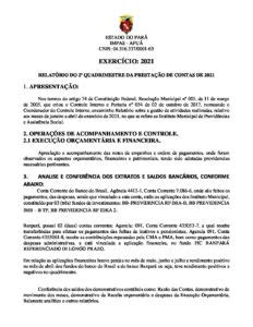 Relatorio Do Controle Interno Quadrimestre Instituto Municipal