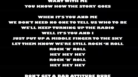 Avril Lavigne Rock N Roll Lyrics