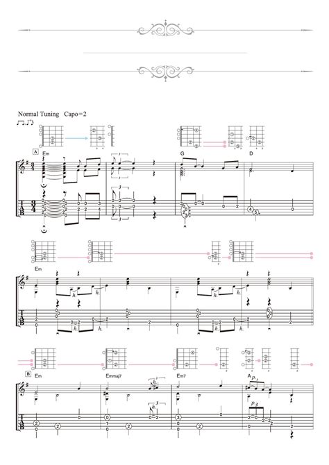 The Beatles A Taste Of Honey Solo Guitar Sheets By Daisuke Minamizawa