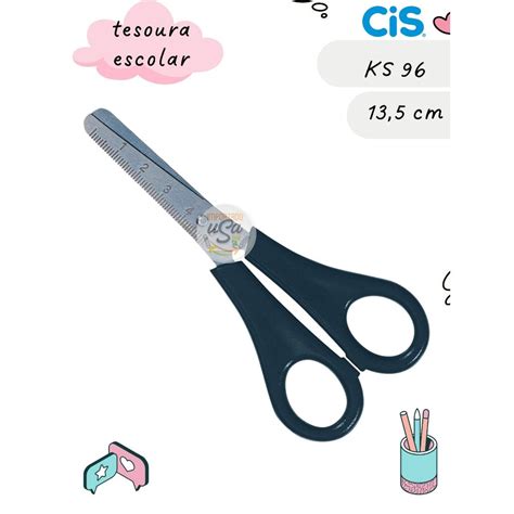 Cis Tesoura Escolar Cis Pequena Ks Shopee Brasil