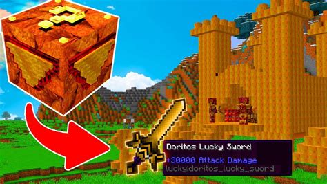 Base Secreta De Lucky Block De Doritos No Minecraft Youtube