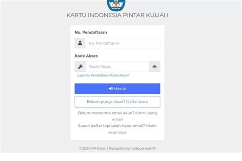 Cara Login Kip Kuliah Dengan Mudah Di Sini Lengkap Link Pendaftaran