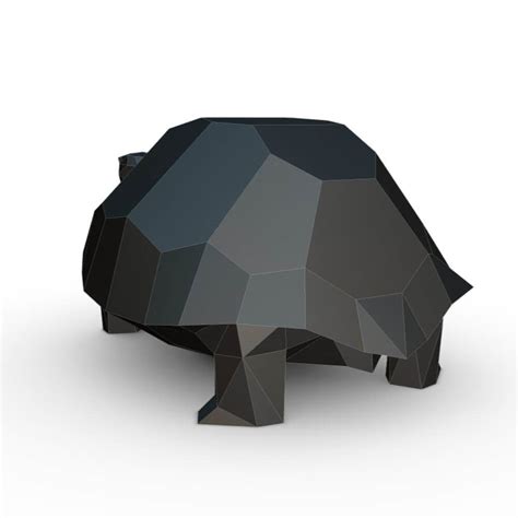 Low Poly Turtle Figure 3d Model By Lowpolyprint