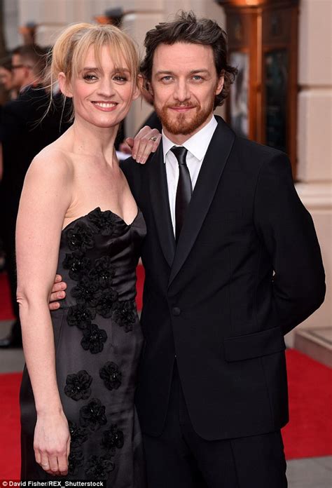 James Mcavoy And Anne Marie Duff Talk Outside Their London Home Before