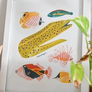 Hawaiian Fish Art Print, Hawaii Art, Marine Life Art, Fish Print, Hawaii Poster, Ocean Friends ...