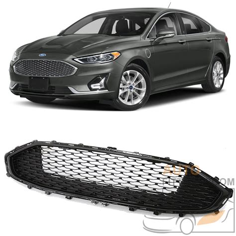 For Ford Fusion All Gloss Black Front Grill Bumper Upper