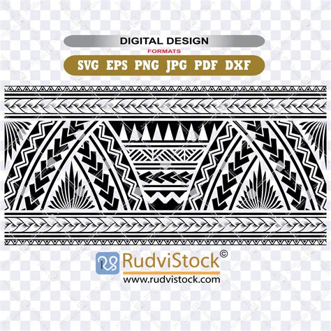 Polynesian Tattoo Tribal Stencil Rudvistock