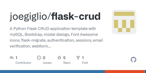 GitHub Joegiglio Flask Crud A Python Flask CRUD Application Template