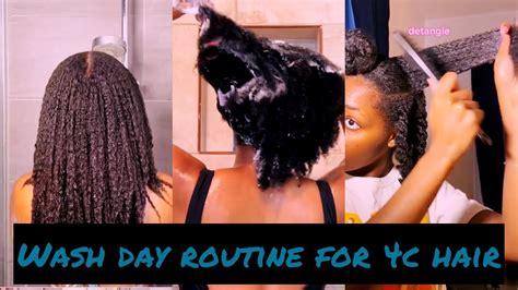 Wash Day Routine For C Hair Easiest Natural Hair Wash Day Routine