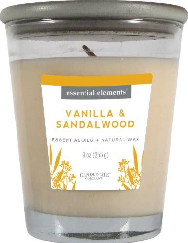 Candle Lite® Essential Elements® Vanilla And Sandalwood Glass Jar