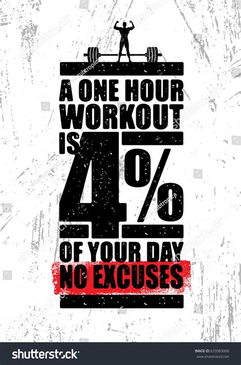 One Hour Workout 4 Percent Your Stock Vector (Royalty Free) 633983006 ...