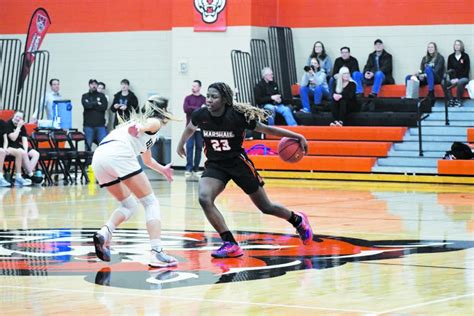 PREP GIRLS BASKETBALL Strong Offense Carries Marshall Past JCC 80 52