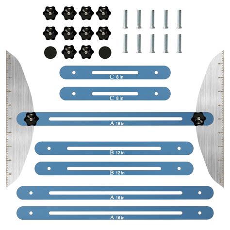 Stair Tread Template Tool, 11-60inch Adjustable Stair Treads Gauge