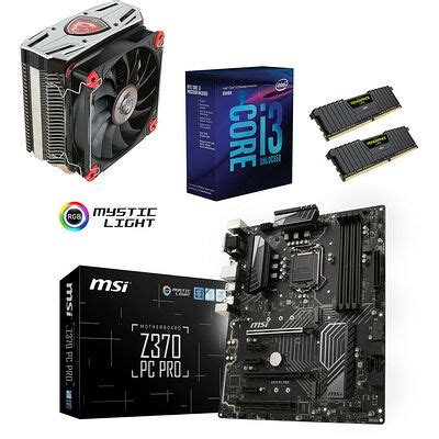 Kit d évo Core i3 8350K 4 0 GHz MSI Z370 PC PRO Core Frozr L 16