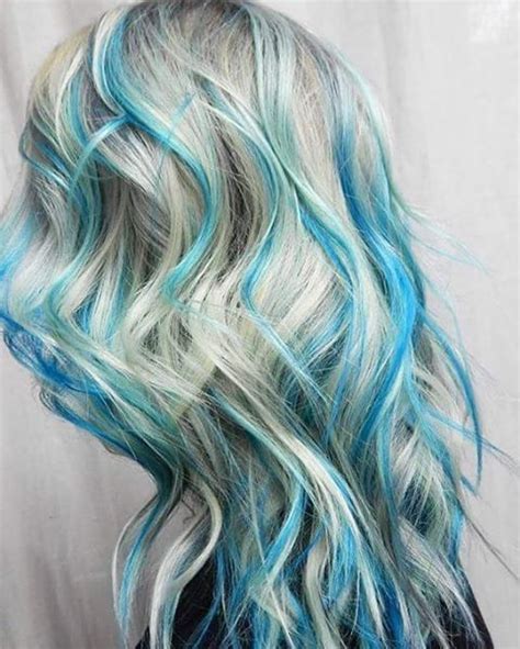 Pin By Ramy Hassan On Womens Hairstyle Blonde And Blue Hair Teal