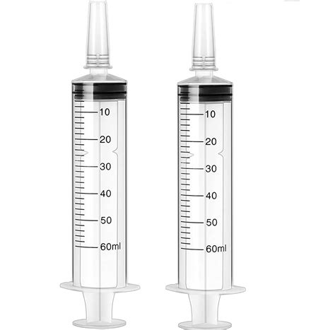 Ml Syringe With Caps Pcs Plastic Syringe With Measurement For