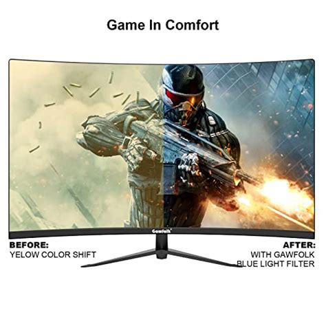 Gawfolk Curved Gaming Monitor Inch Hz Hz K Qhd P