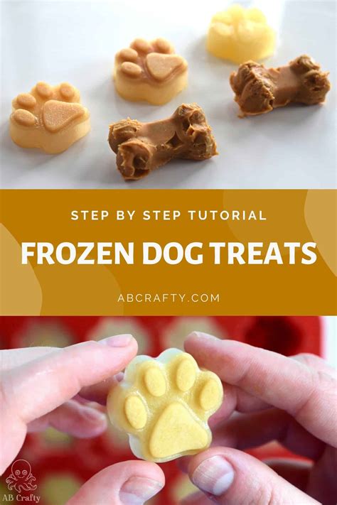 Frozen Dog Treats - 4 Healthy Homemade Dog Treats - AB Crafty