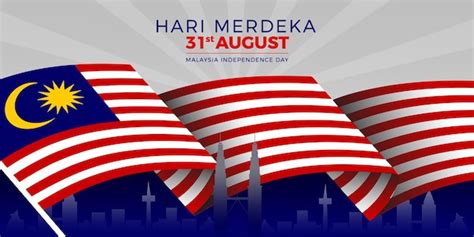 Premium Vector Hari Merdeka 31 August Malaysia Independence Day