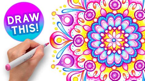 How To Draw A Mandala Easy Step By Step Tutorial For Beginners YouTube