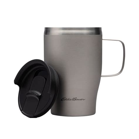 Eddie Bauer Silver Ravine 15 Oz Vacuum Insulated Travel Mug