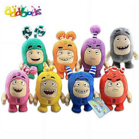 Cartoon Tv Oddbods Plush Toy Fuse Slick Bubbles Pogo Soft Stuffed Doll