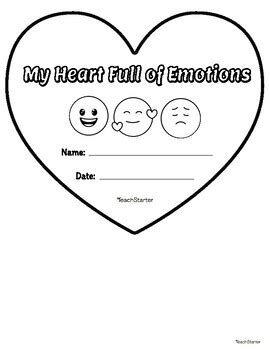 About My Emotional Heart Craft- Printable SEL Activities | TPT