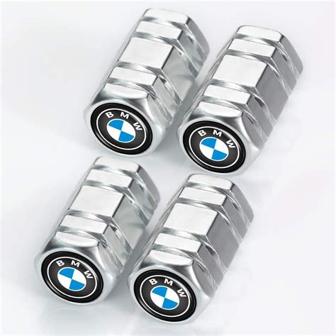 N A 4 Pcs Metal Car Wheel Tire Valve Stem Caps For BMW X1 X3 M3 M5 X1