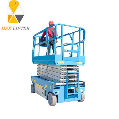 CE 14m Self Mobile Durable Scissor Structure Hydraulic System Trolley