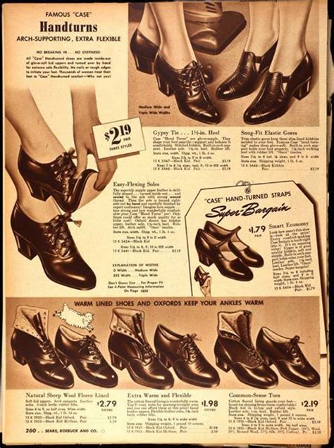 Sears And Roebuck Fall 1941 Vintage Shoes 1940s Fashion 40s Fashion