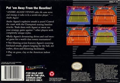 Andre Agassi Tennis Para Super Nintendo 1993