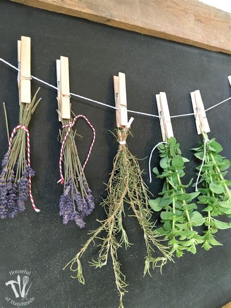 Diy Rustic Chalkboard Herb Drying Rack Houseful Of Handmade