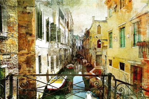 Venetian pictures stock illustration. Illustration of architectural ...