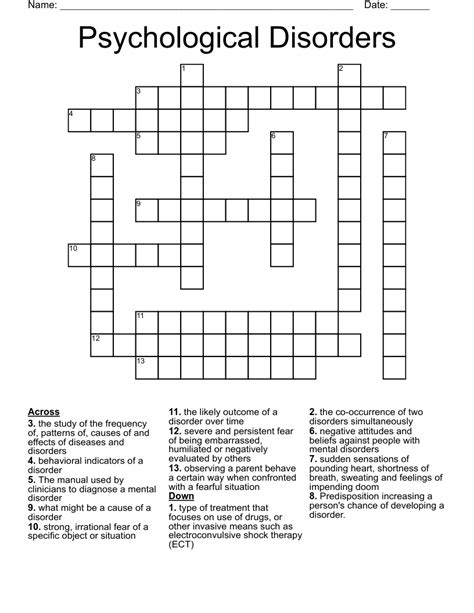 ANXIETY Word Search WordMint