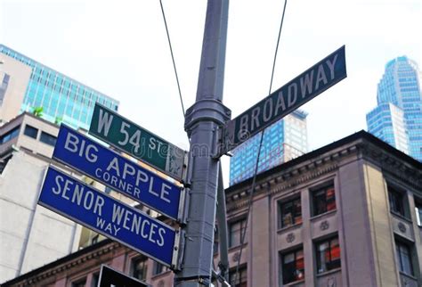 New York street signs stock image. Image of busy, highrises - 1866513