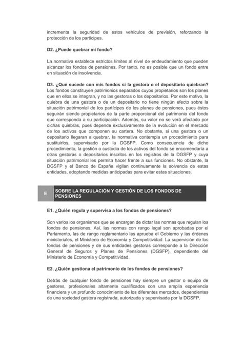 Gu A Sobre El Funcionamiento De Los Fondos De Pensiones Pdf