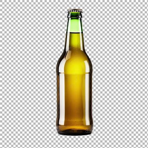 Garrafa De Cerveja Isolada Em Fundo Transparente Psd Premium