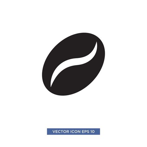 Vector ícone de grãos de café Vetor Premium