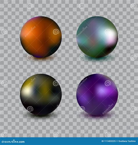 Realistic Vector Ball Illustration Stock Vector Illustration Of