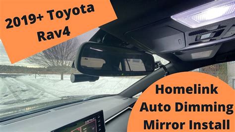 Toyota Rav Homelink Auto Dimming Mirror Installation Youtube