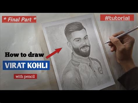 How To Draw Virat Kohli Step By Step Drawing Tutorial Virat Kohli