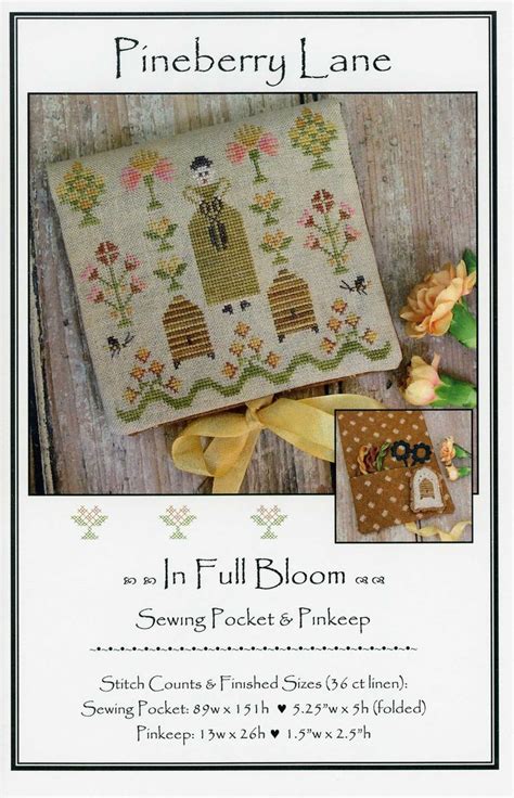 Pineberry Lane In Full Bloom Cross Stitch Pattern Counted Cross