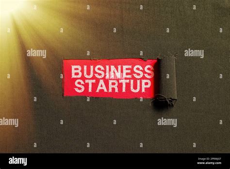 Conceptual Caption Business Startup Concept Meaning During The First