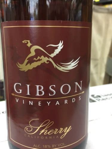 Gibson Vineyards Sherry Vivino Brasil