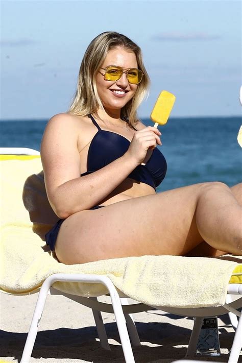 Iskra Lawrence In Bikini On The Beach In Miami Celebmafia