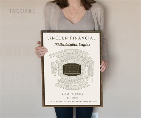 Philadelphia Eagles Lincoln Financial Field Seating Chart | Etsy Eagles ...